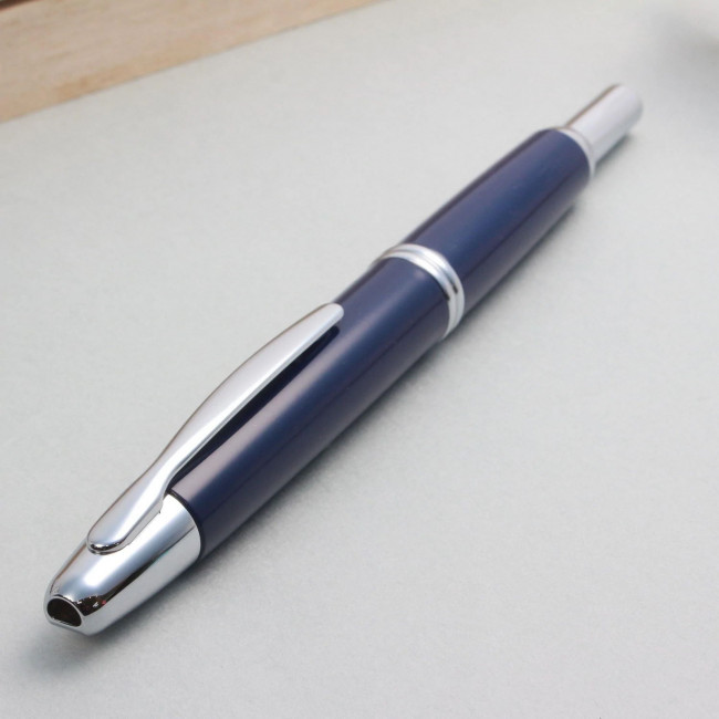 Перьевая ручка Pilot Capless Rhodium Trims Синяя с выдвижным пером