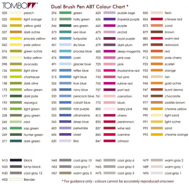 Маркер двухсторонний Tombow ABT Dual Brush