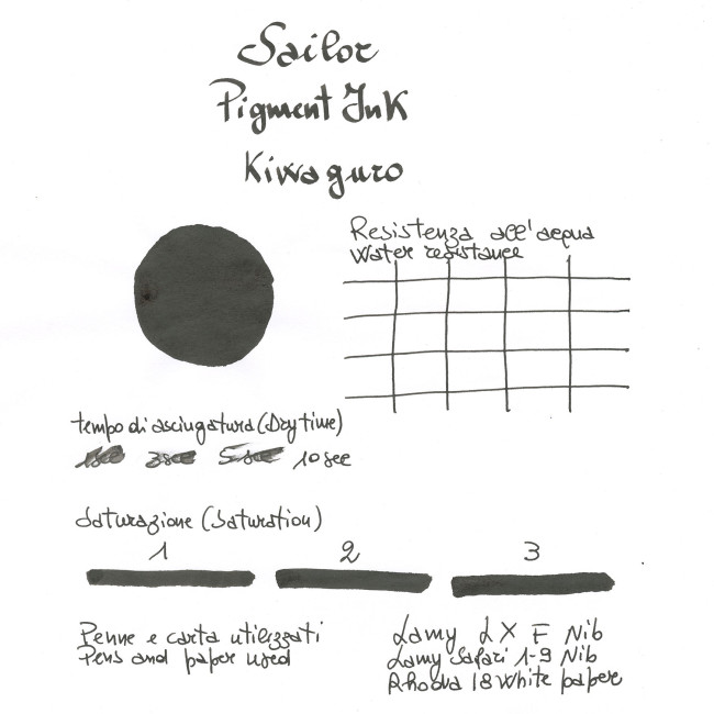 Картриджи Sailor Pigment Fountain Pen Cartridge Ink