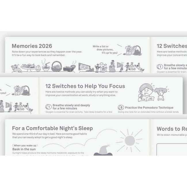 Ежедневник Hobonichi Techo Cousin Book 2026 A5 Английская версия Ежедневник Hobonichi Techo Cousin Book 2026 A5 Английская версия