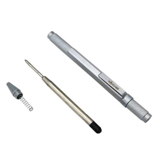 WANCHER Ballpoint Pen Hexagon Brass Rotary