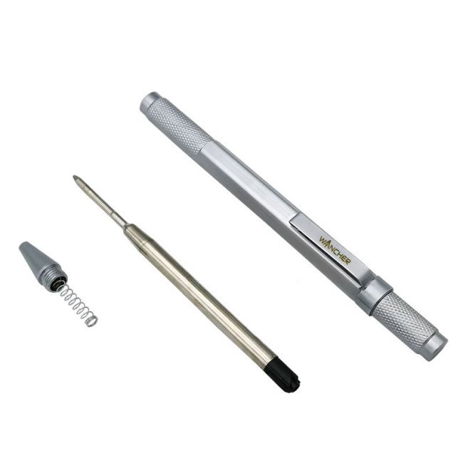 WANCHER Ballpoint Pen Hexagon Brass Rotary