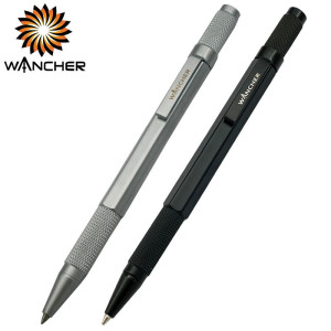 WANCHER Ballpoint Pen Hexagon Brass Rotary