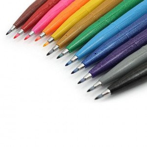 Pentel Sign Pen Brush - Одноразовая ручка-кисть Pentel Sign Pen Brush - Одноразовая ручка-кисть