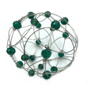 Развивающая антистресс игрушка «МЕТАМОРФОЗА 5 в 1» хрустальная бусина, изумрудная