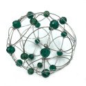Развивающая антистресс игрушка «МЕТАМОРФОЗА 5 в 1» хрустальная бусина, изумрудная