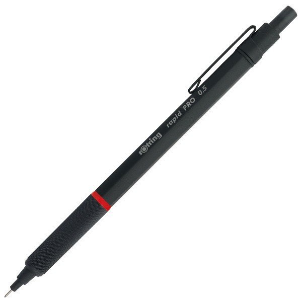 Механічний олівець Rotring Rapid Pro металевий Чорний матовий Механічний олівець Rotring Rapid Pro металевий Чорний матовий