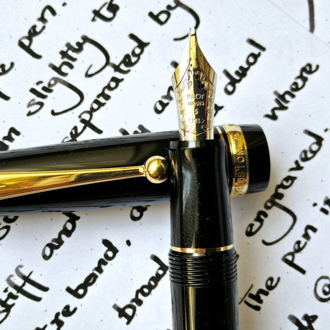 Перова ручка Pilot Custom 74 Black «Музичний» перо