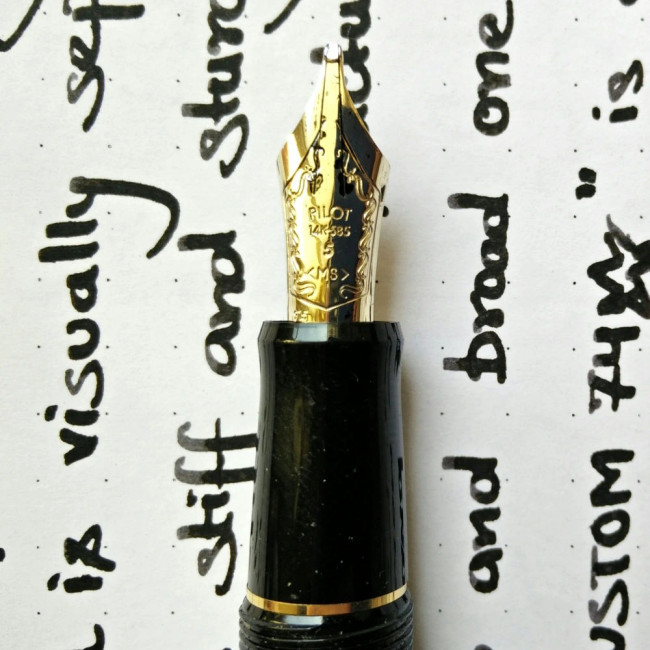 Перова ручка Pilot Custom 74 Black «Музичний» перо