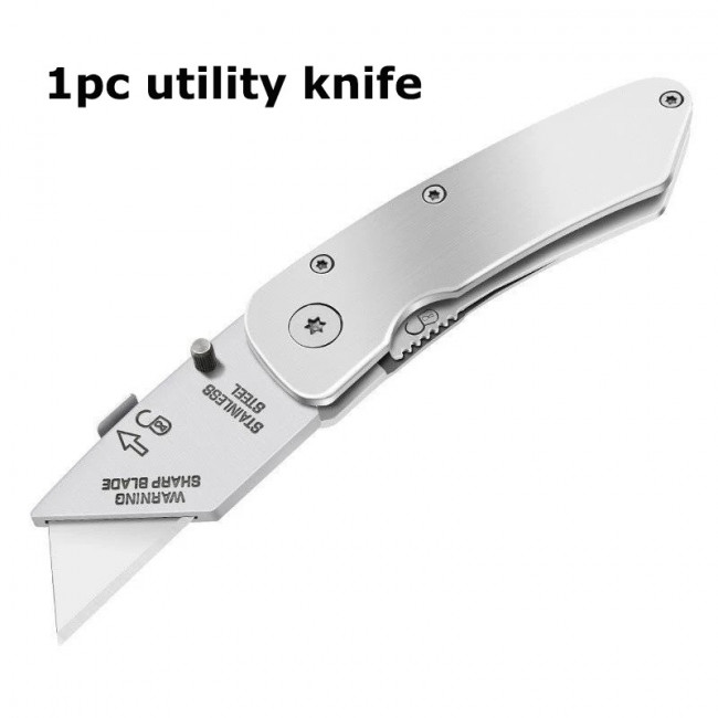 Цельнометаллический рабочий нож, складной