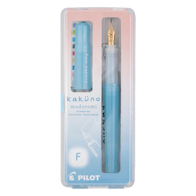 Перьевая ручка  Pilot Kakuno Pen Madoromi Series Ligth Blue