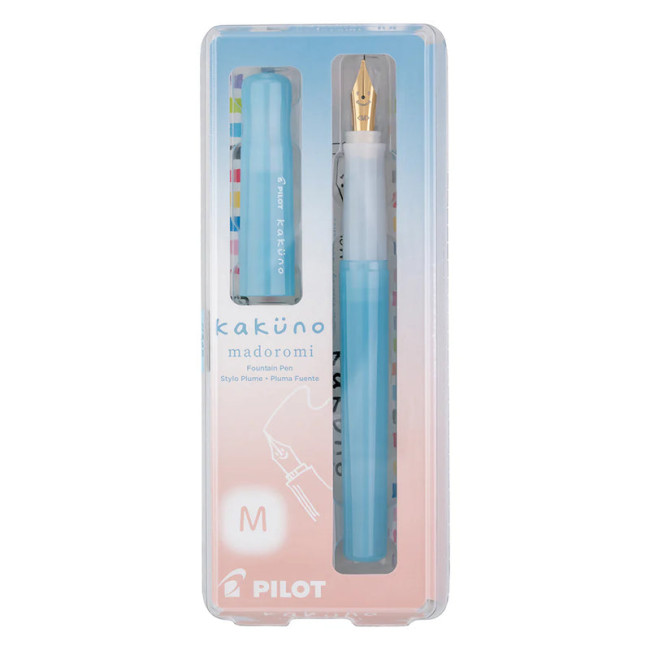 Перьевая ручка  Pilot Kakuno Pen Madoromi Series Ligth Blue
