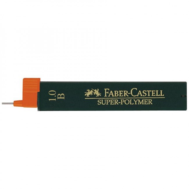 Грифели 0.9 мм 12шт Faber-Castell Super Polymer 