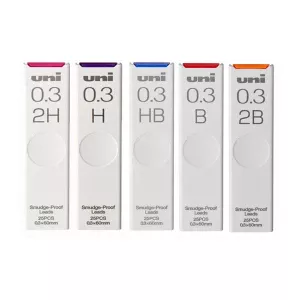 Грифели Uni Smudge-Proof Lead 0.3mm ULS0325