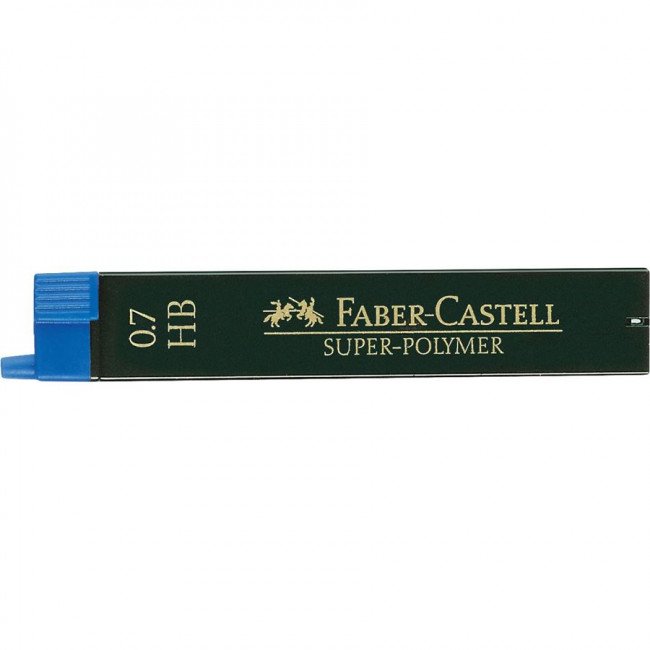 Грифели 0.7 мм 12шт Faber-Castell Super Polymer 