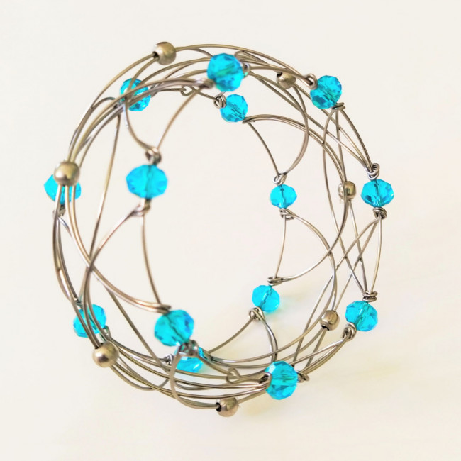 Развивающая антистресс игрушка «МЕТАМОРФОЗА 5 в 1» хрусталь бирюза