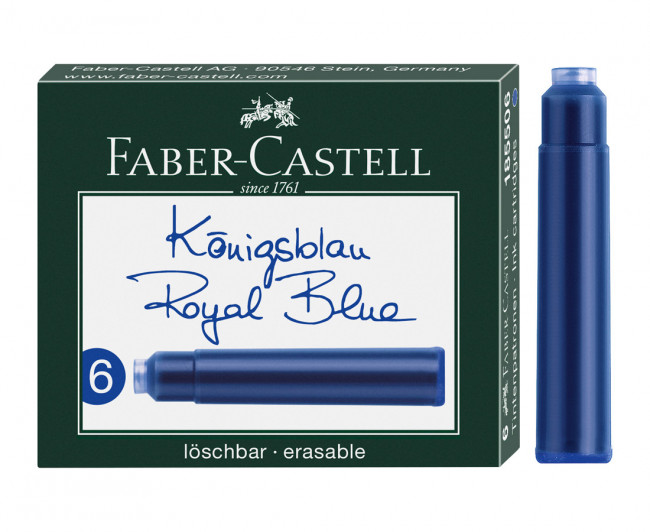 Картриджи Faber-Castell 6шт Интернациональные короткие