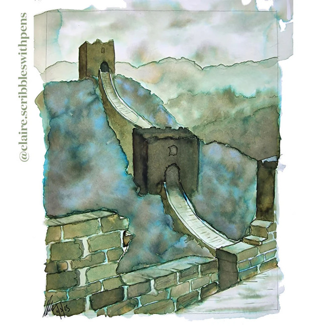 Чернила в флаконе Diamine Ink 30 Wonders of the World