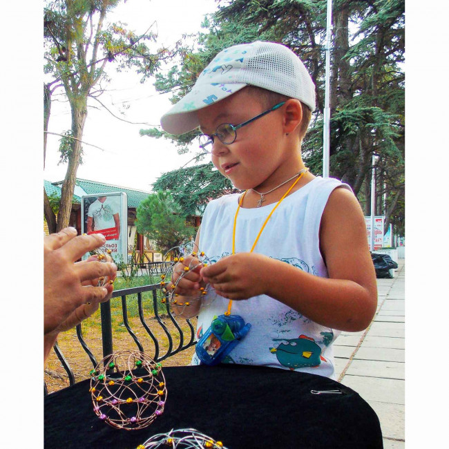 Развивающая антистресс игрушка «МЕТАМОРФОЗА 5 в 1» пластик сине-желтая