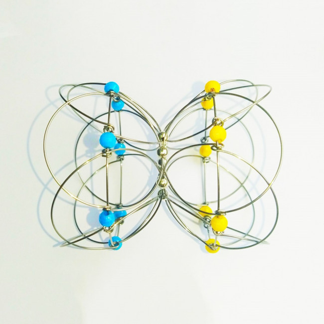 Развивающая антистресс игрушка «МЕТАМОРФОЗА 5 в 1» пластик сине-желтая Развивающая антистресс игрушка «МЕТАМОРФОЗА 5 в 1» пластик сине-желтая