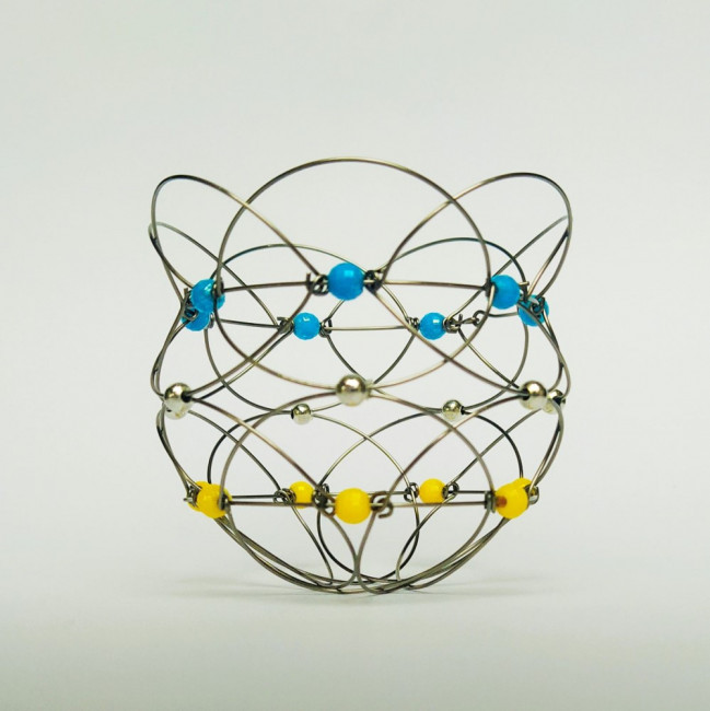 Развивающая антистресс игрушка «МЕТАМОРФОЗА 5 в 1» пластик сине-желтая Развивающая антистресс игрушка «МЕТАМОРФОЗА 5 в 1» пластик сине-желтая