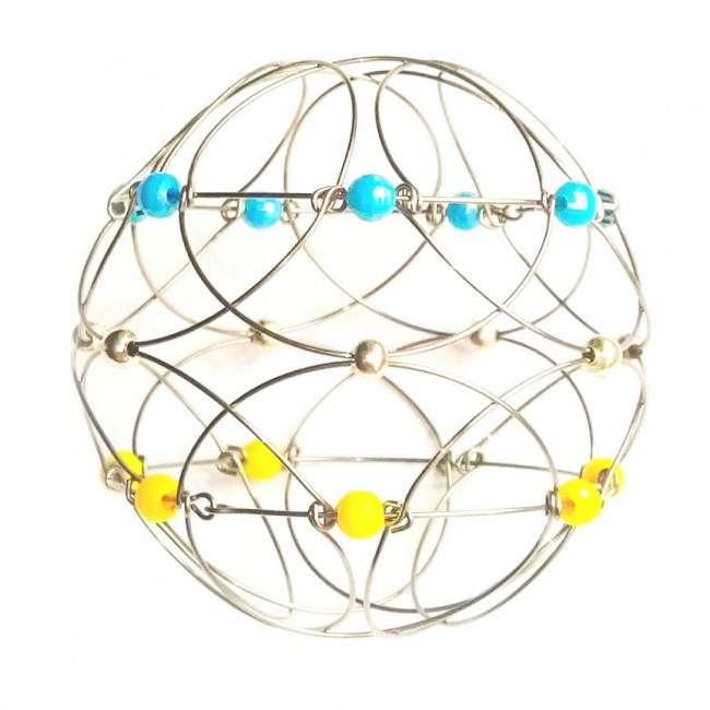 Развивающая антистресс игрушка «МЕТАМОРФОЗА 5 в 1» пластик сине-желтая Развивающая антистресс игрушка «МЕТАМОРФОЗА 5 в 1» пластик сине-желтая