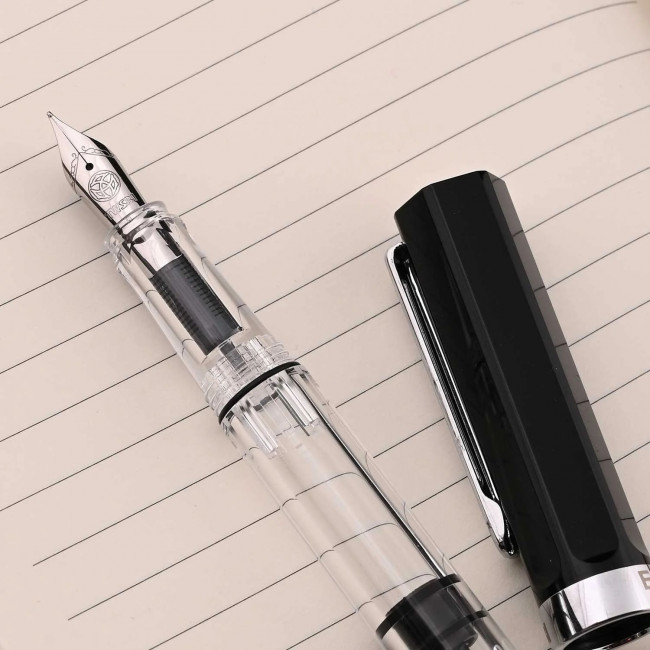 Перьевая ручка TWSBI Eco Fountain Pen Черная демонстратор со встроенное поршневой заправкой