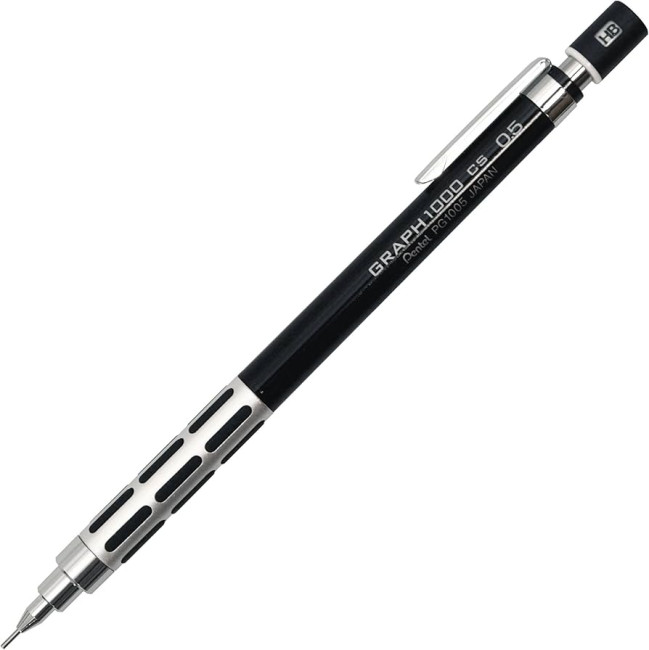 Механический карандаш Pentel Graph 1000CS Black чертежный