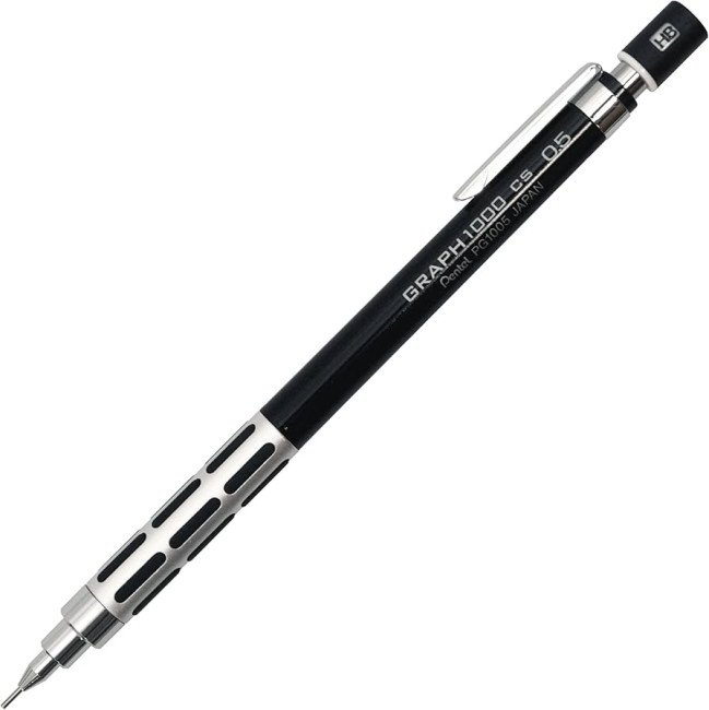  Механический карандаш Pentel Graph 1000CS Black чертежный