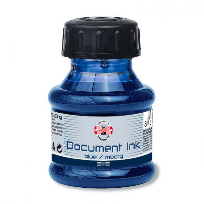 Водостойкие чернила K-I-N Document Ink 50мл для перьевых ручек Водостойкие чернила K-I-N Document Ink 50мл для перьевых ручек