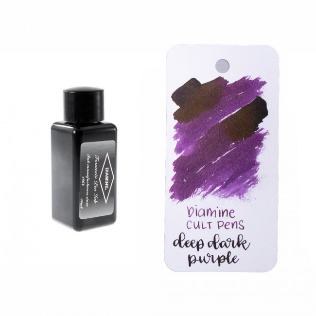 Чернила Diamine Ink 30мл Deep Dark для перьевой ручки насыщенные цвета