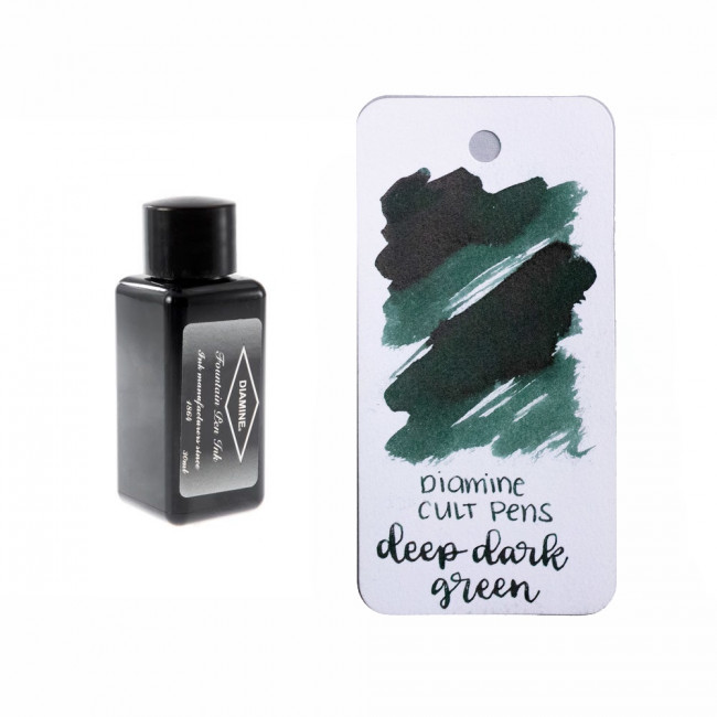 Чернила Diamine Ink 30мл Deep Dark для перьевой ручки насыщенные цвета