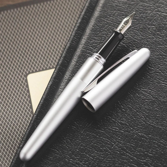 Перьевая ручка Pilot MR Metropolitan Plain Japan Серебристая