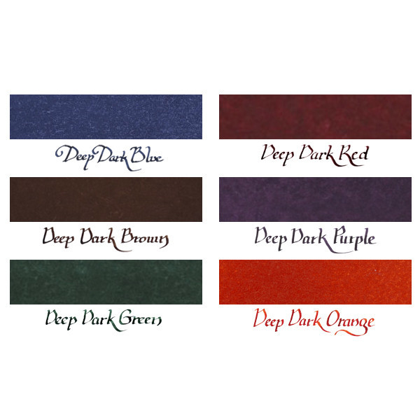 Чернила Diamine Ink 80мл Deep Dark для перьевой ручки Насыщенные цвета