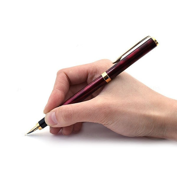 Пір'яна ручка Pilot Cavalier Marbled Червона в металевому корпусі Пір'яна ручка Pilot Cavalier Marbled Червона в металевому корпусі