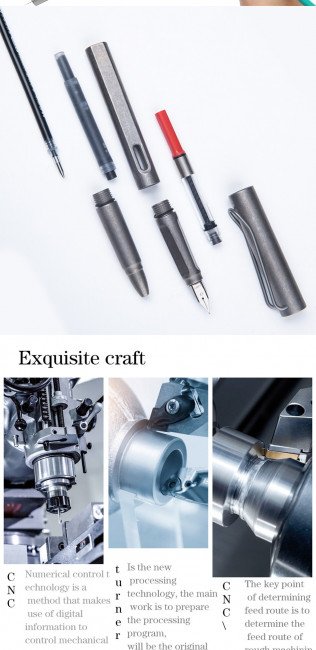 Перьевая/шариковая ручка Warhero Титан Матовая Перьевая/шариковая ручка Warhero Титан Матовая