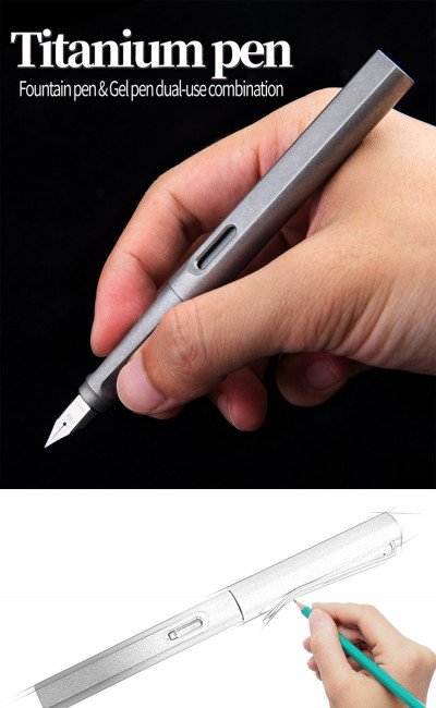 Перьевая/шариковая ручка Warhero Титан Матовая Перьевая/шариковая ручка Warhero Титан Матовая