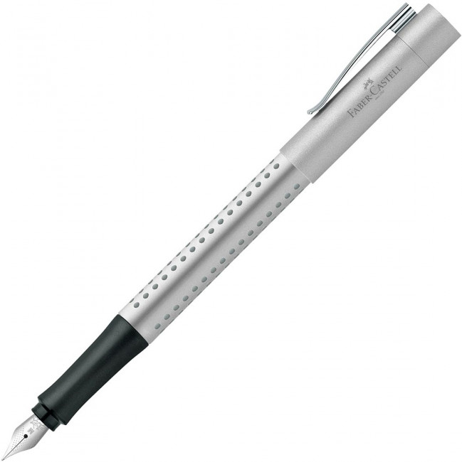 Перьевая ручка Faber Castell Grip 2011 FP Серебряная